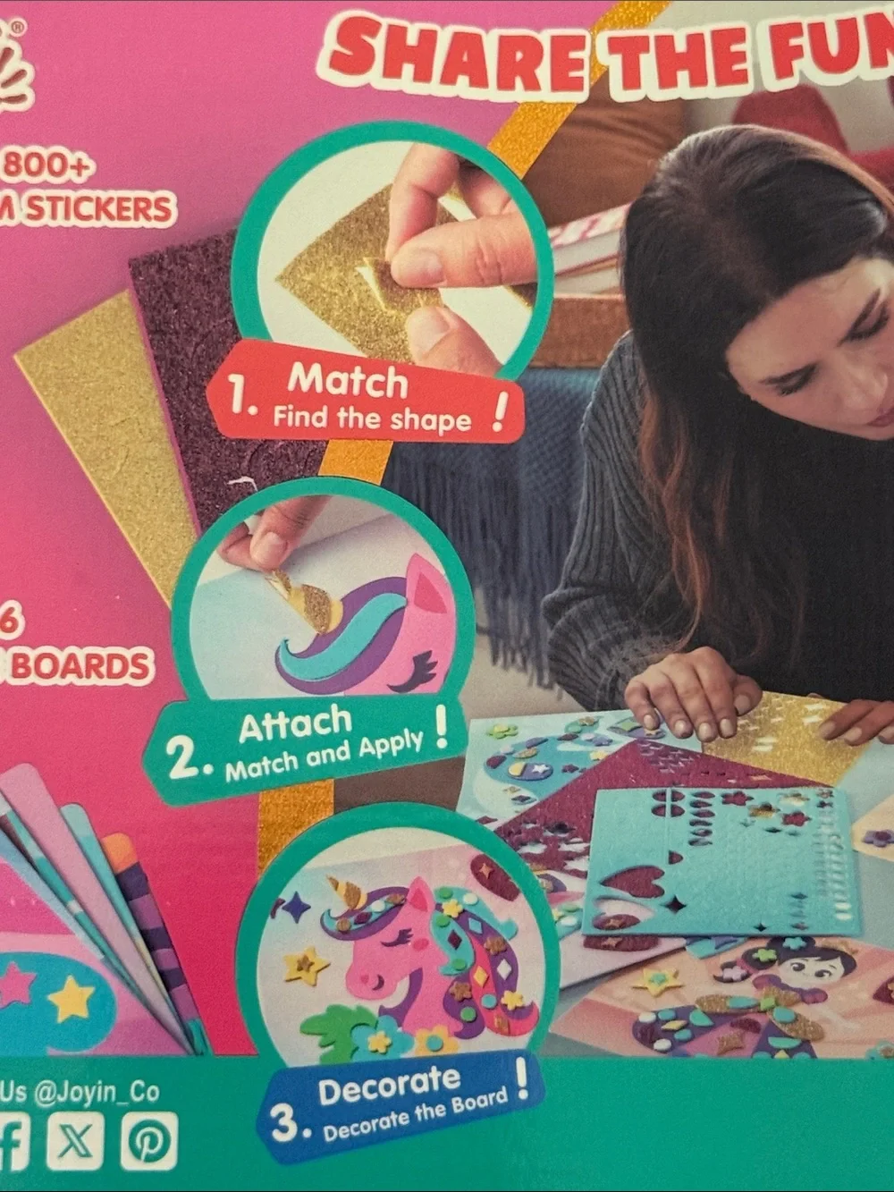 Foam Art Craft Kit for Kids, Dream Princess World.